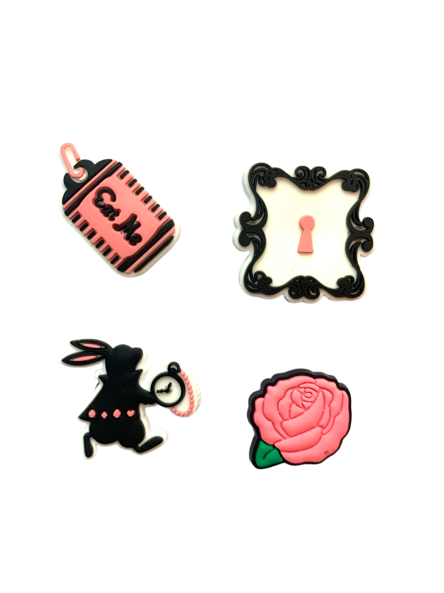 Fairytale style 4 pack shoe charms