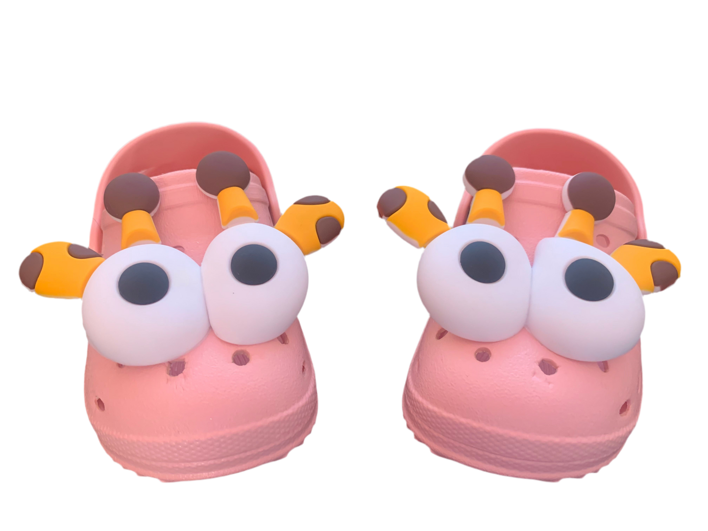 Giraffe eyes LARGE shoe charms