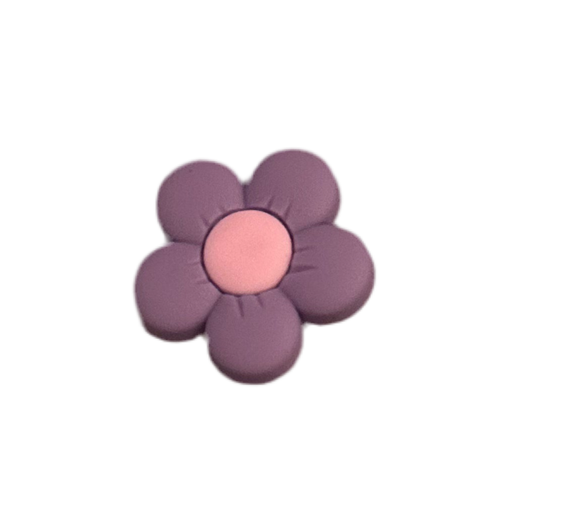 Flower croc charm