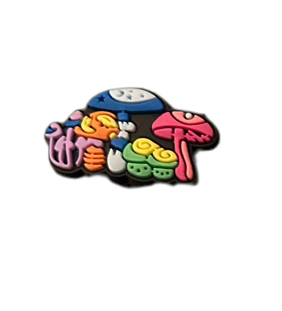 Magic mushroom shoe charms