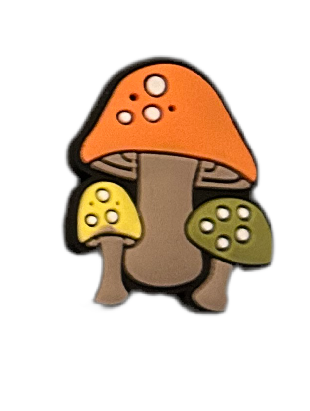 Magic mushroom shoe charms