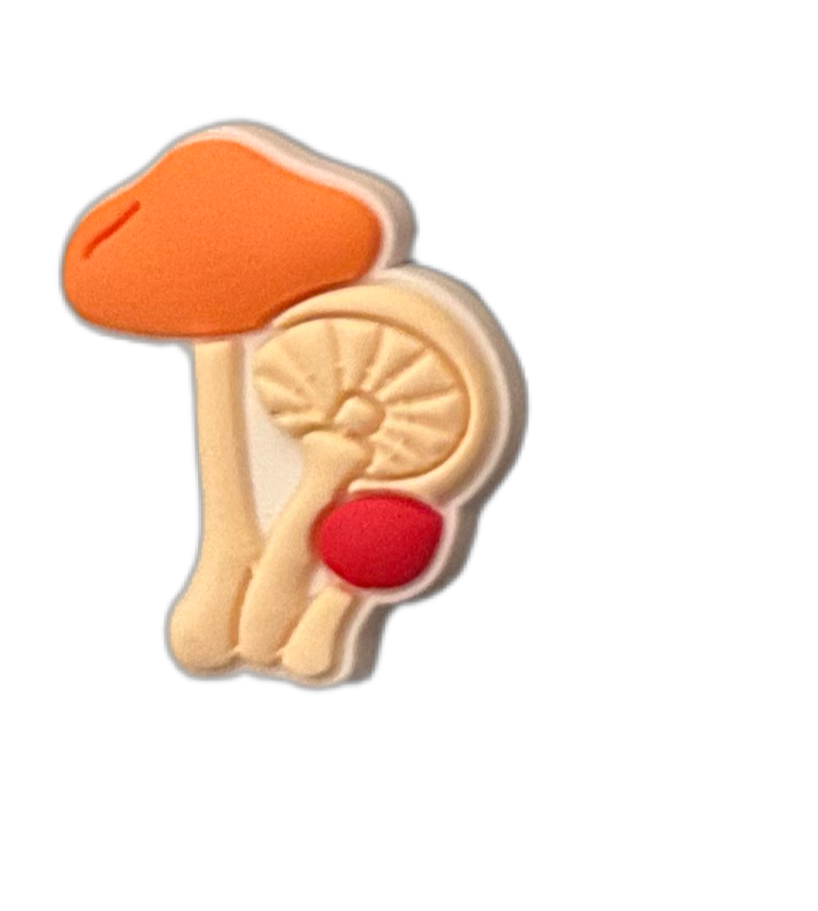 Magic mushroom shoe charms