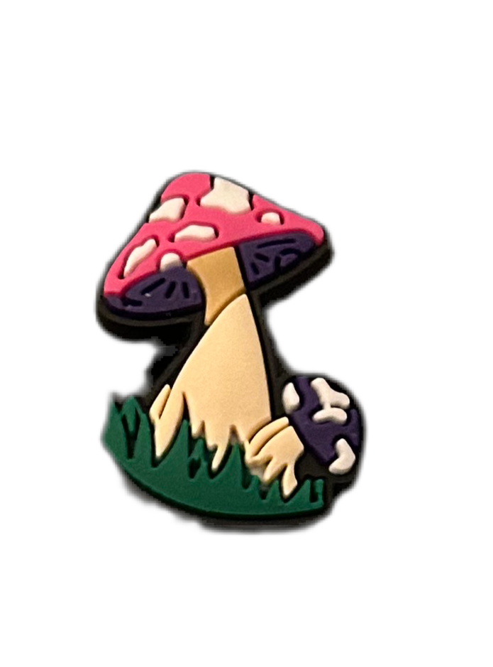 Magic mushroom shoe charms
