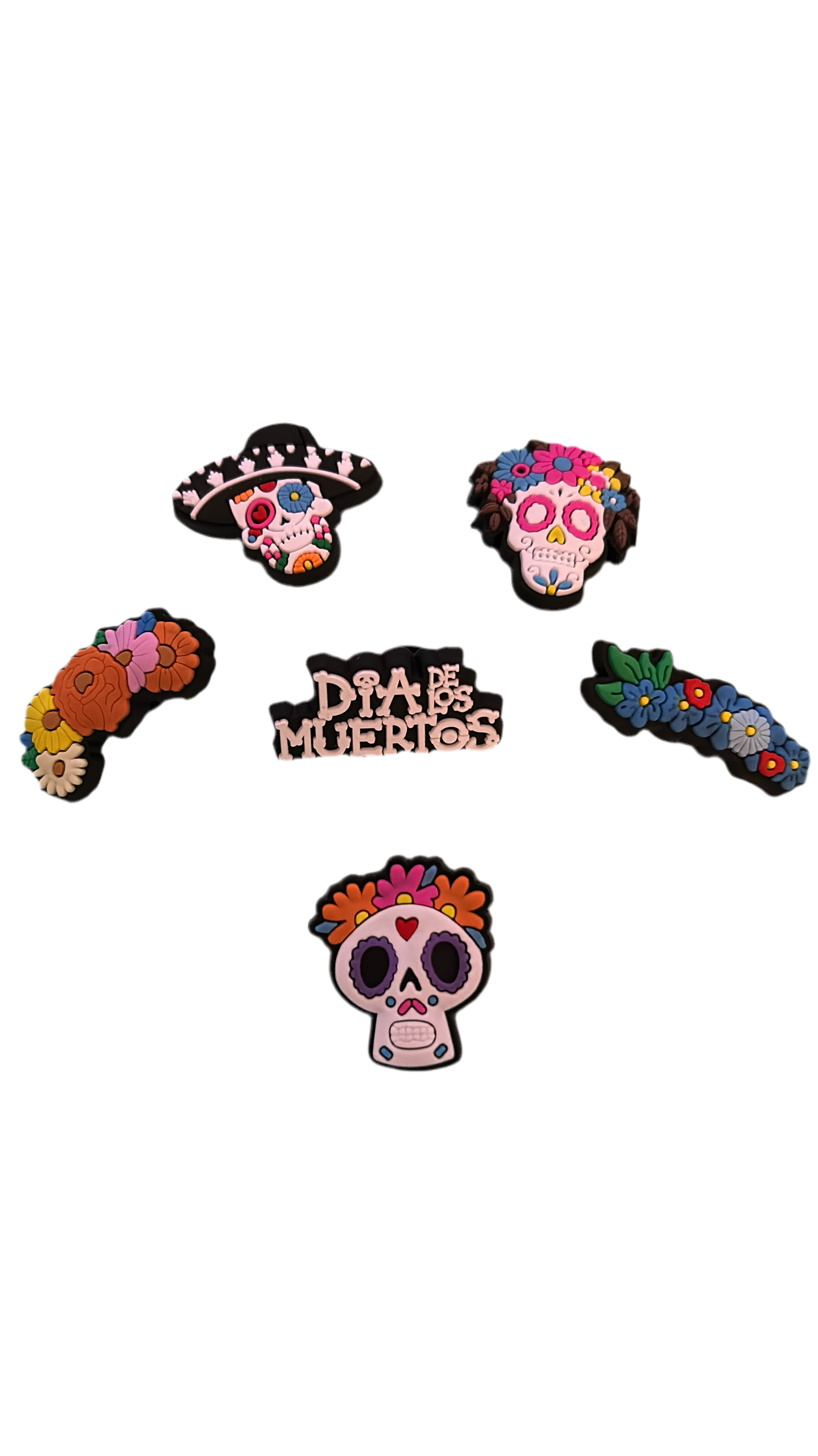 Croc charm pack “Dia De Los Muertos” 🧡🩷🩵