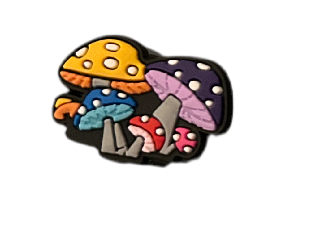 Magic mushroom shoe charms