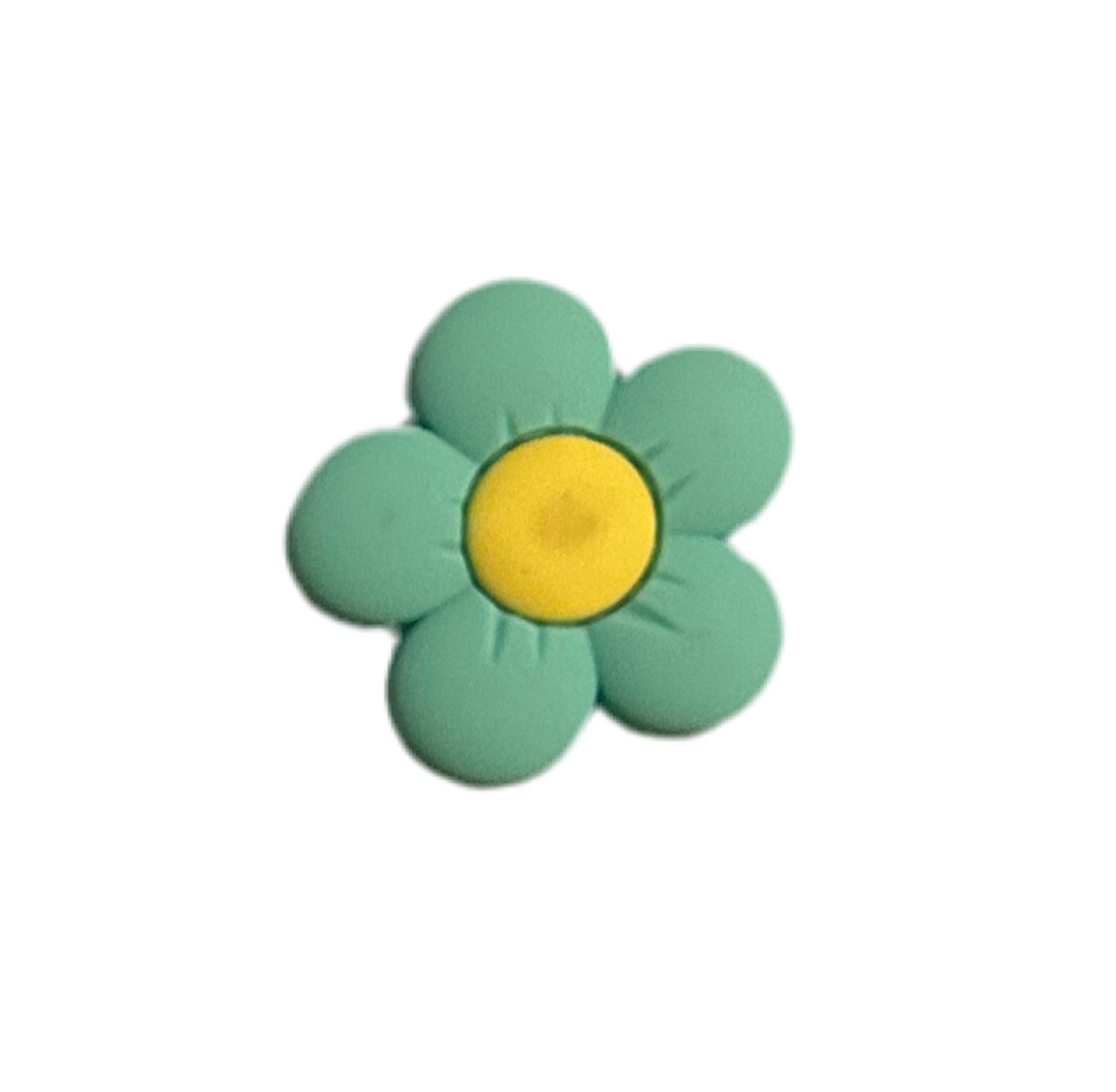 Flower croc charm