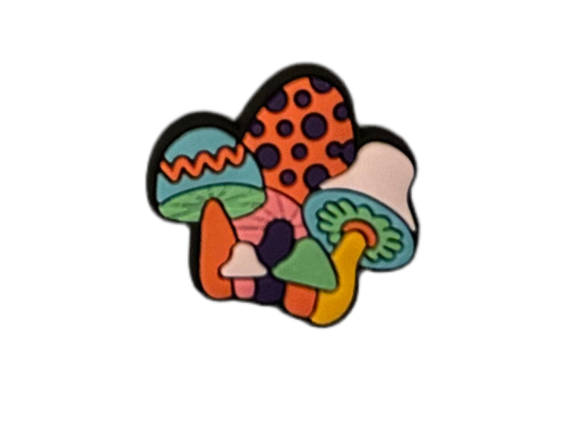 Magic mushroom shoe charms