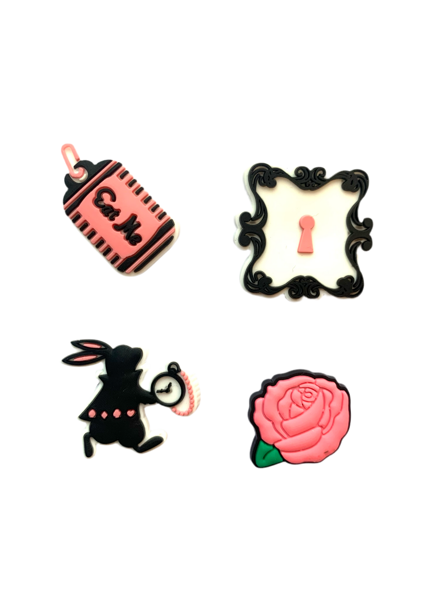 Fairytale style 4 pack shoe charms