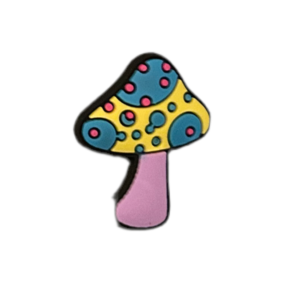 Magic mushroom shoe charms