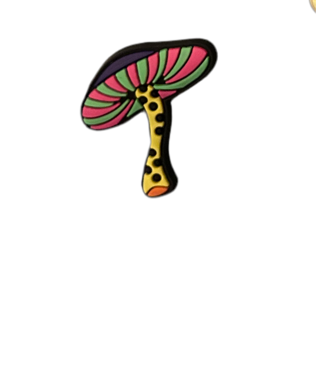 Magic mushroom shoe charms