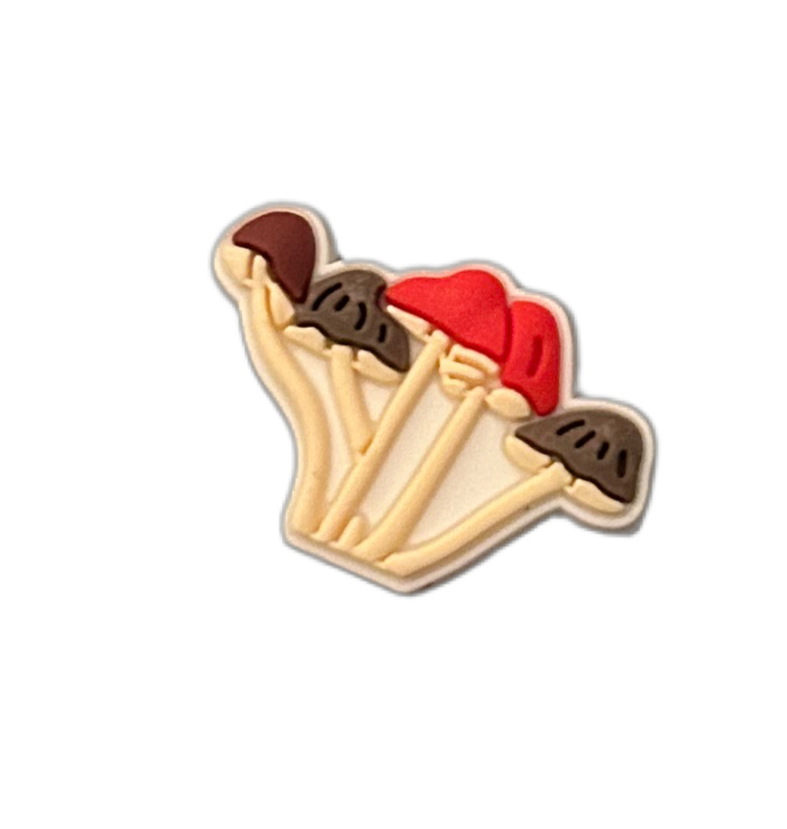 Magic mushroom shoe charms