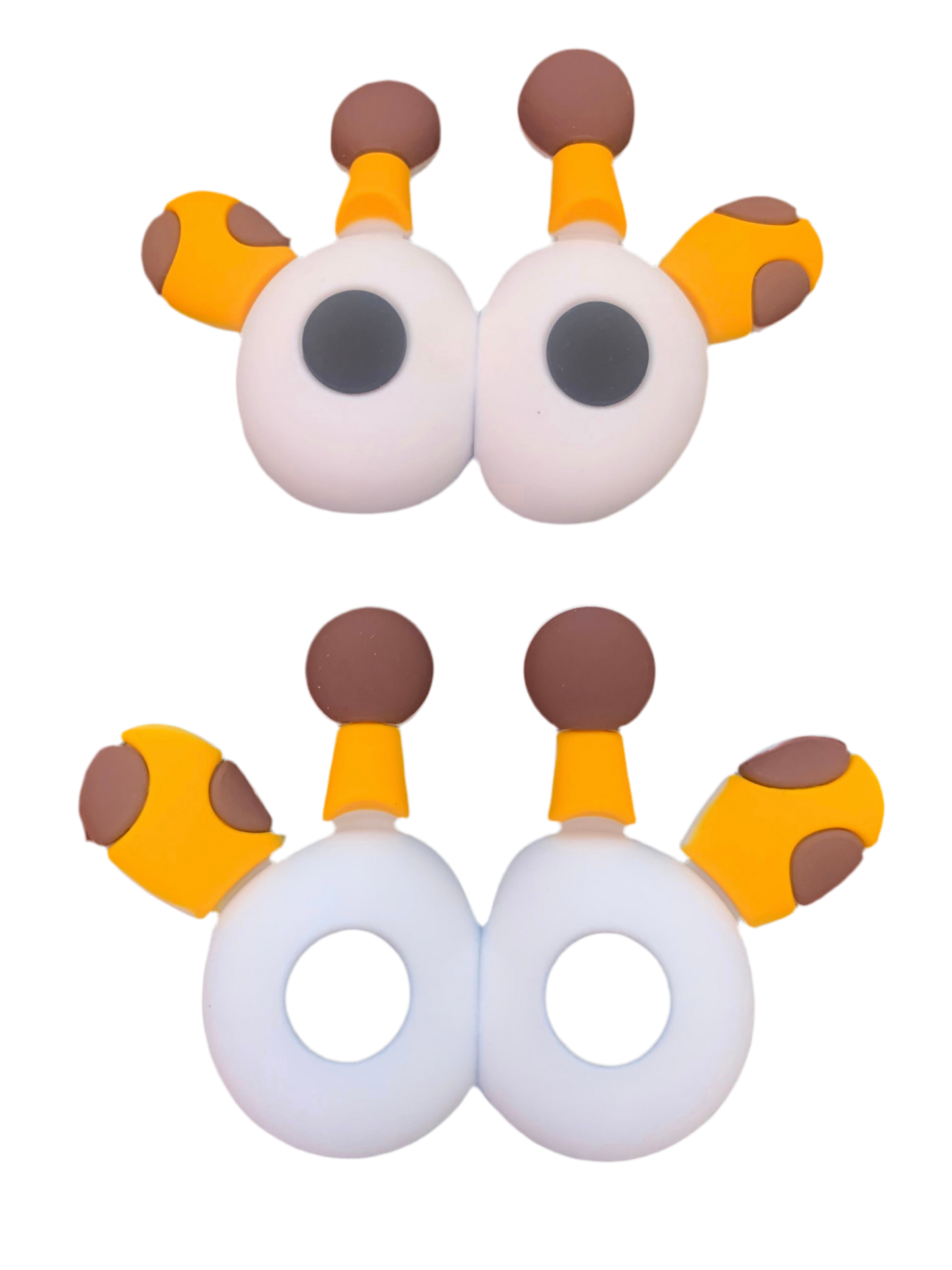 Giraffe eyes LARGE shoe charms
