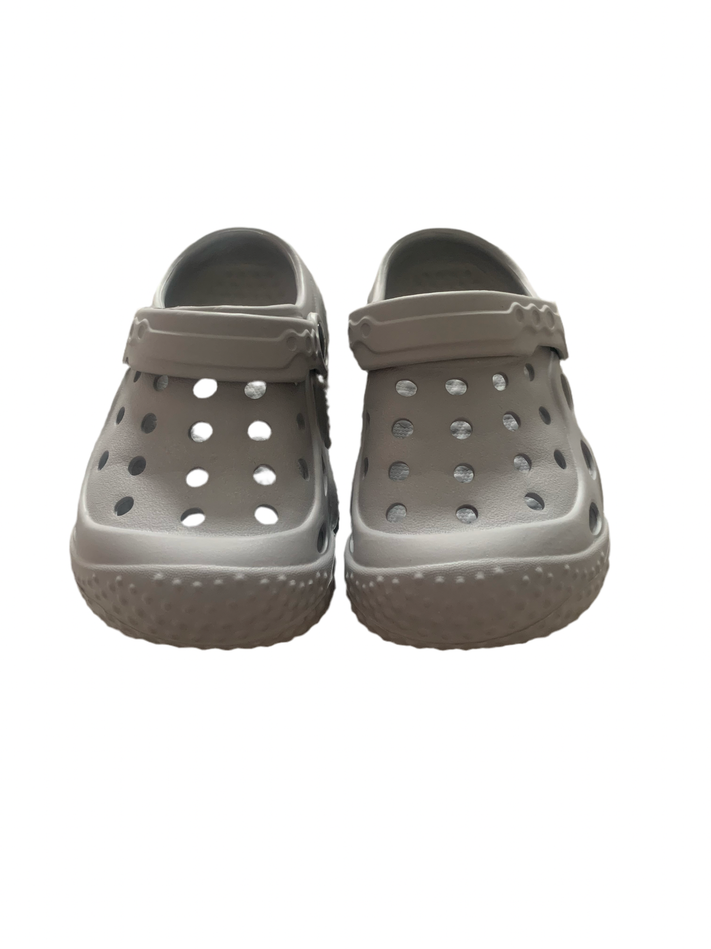 Chunky grey platform Clogs