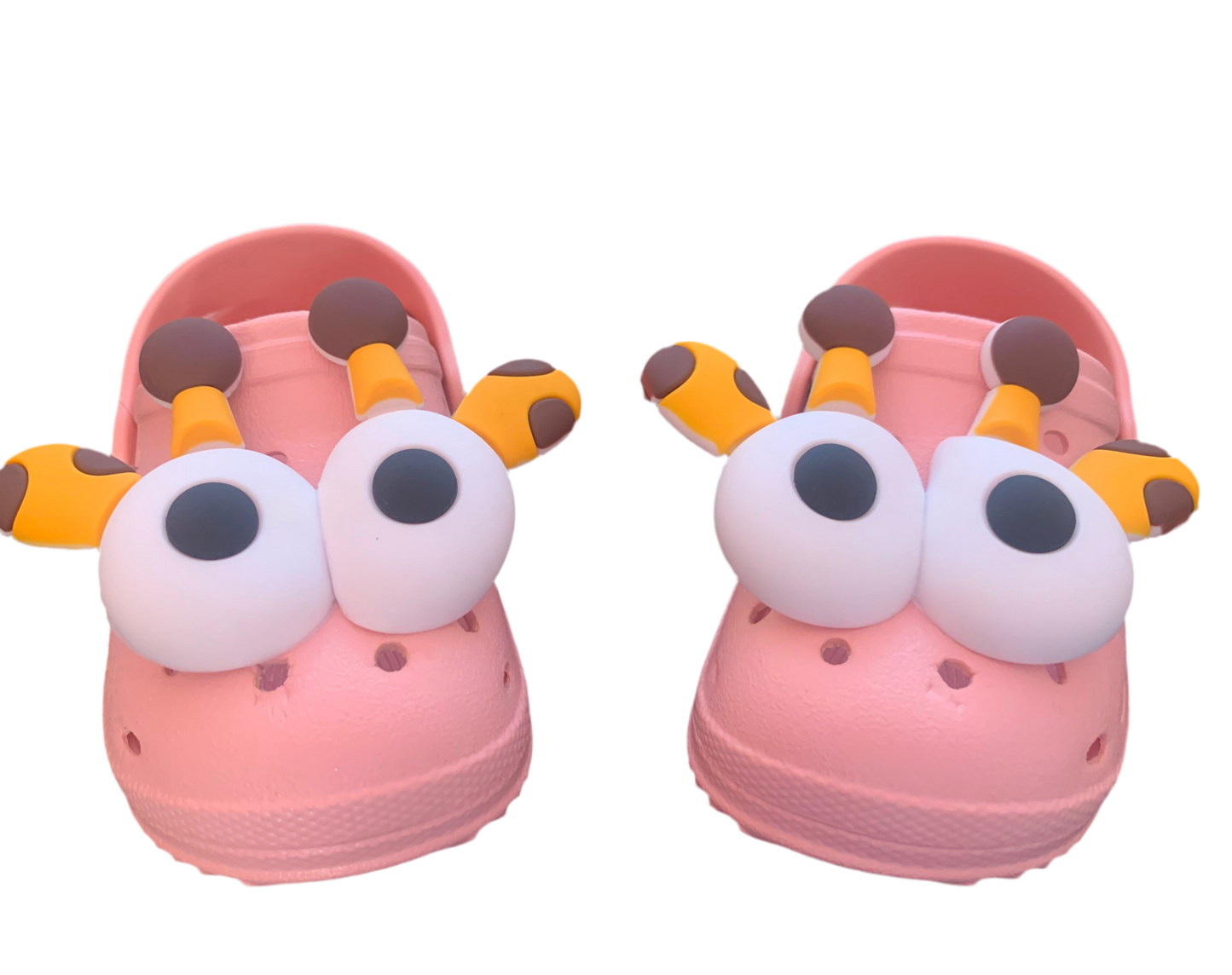 Giraffe eyes LARGE shoe charms